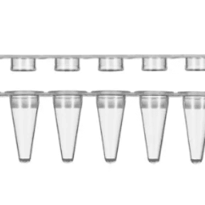 DÃY 8 ỐNG PCR 0.1ML NẮP BẰNG
