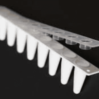 DÃY 8 ỐNG PCR 0.1ML NẮP BẰNG (MÀU TRẮNG)